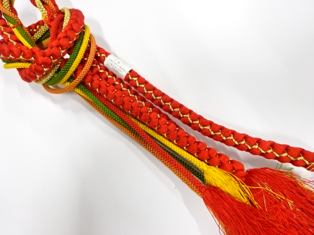 未使用品　正絹　手組帯締め